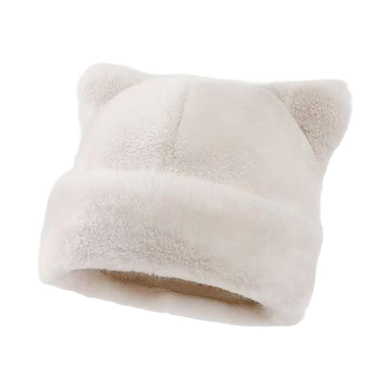 Hatt Leopardmönster Plysch Kattöra