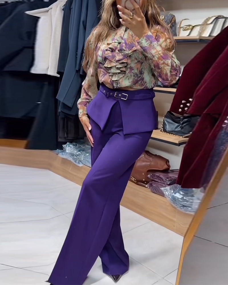 Byxor Stilfull Rakbyxor Kostym