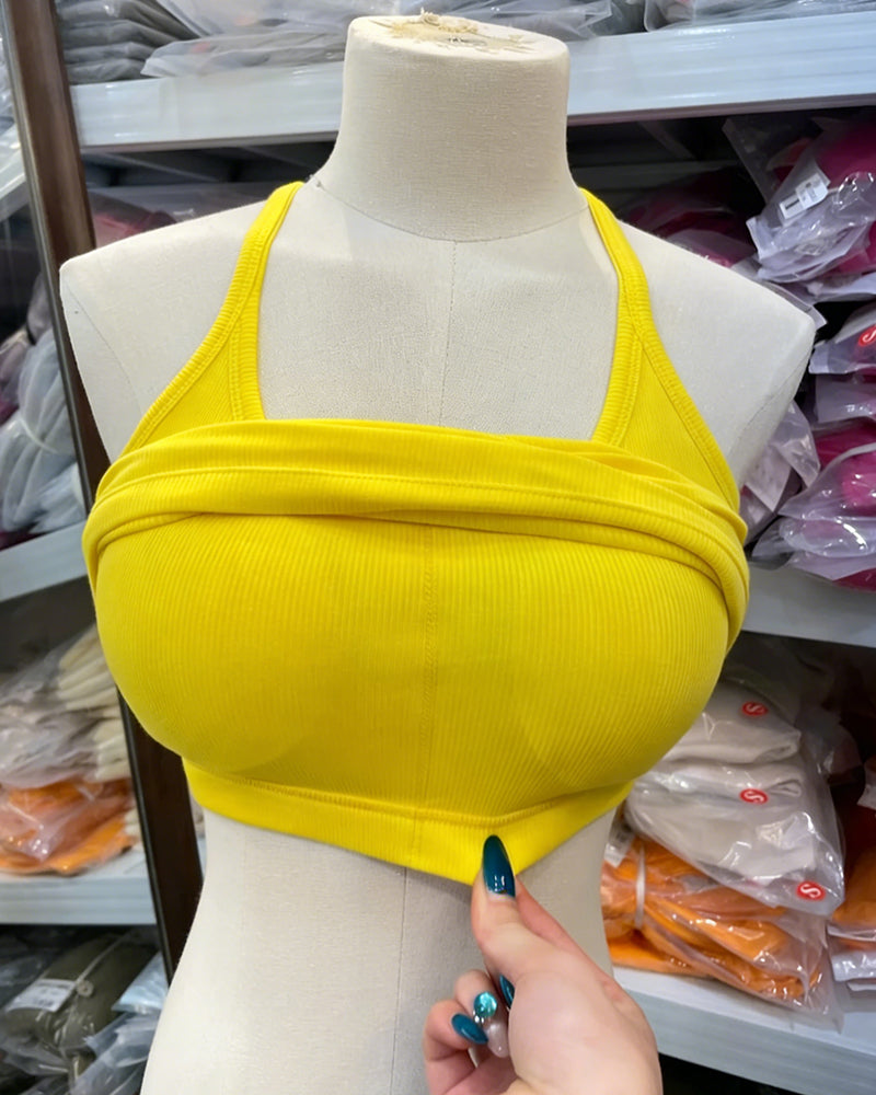 Linne Med Inbyggd Bh Plus-Size Racerback