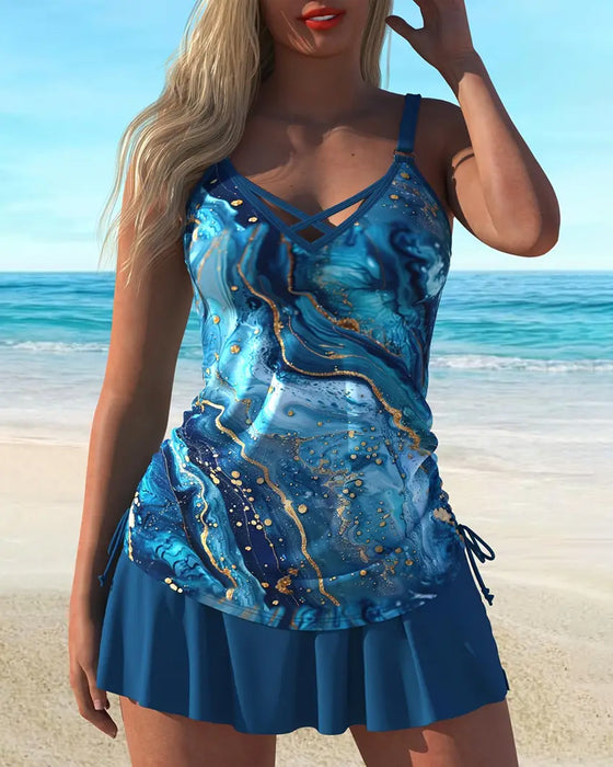 Tankini Strandresorttryck