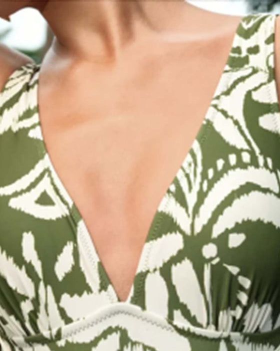 One-Piece Botanisk Tryck Twist