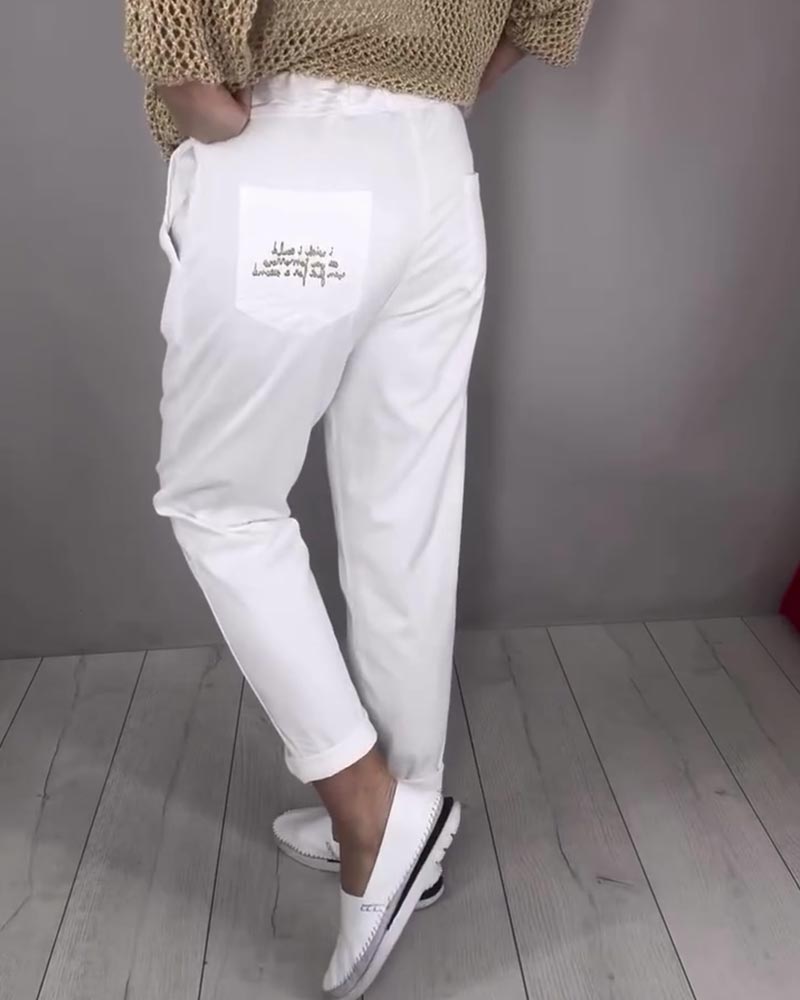 Byxor Avslappnad Ankel Smal