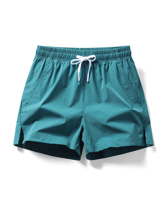 Herrar Avslappnade Snabbtorkande Shorts med Fickor