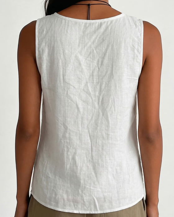 Tank Top Metallring Knapp