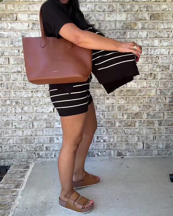 Set Rand Lös Casual Shorts