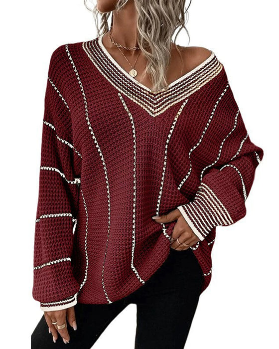 Pullover Tröja Casual Loose Fit Rand