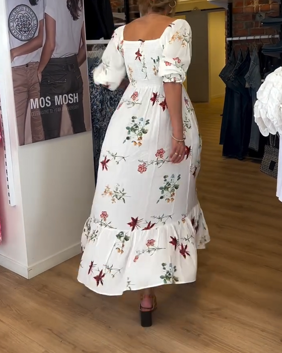 länning Bred Krage Tryckt