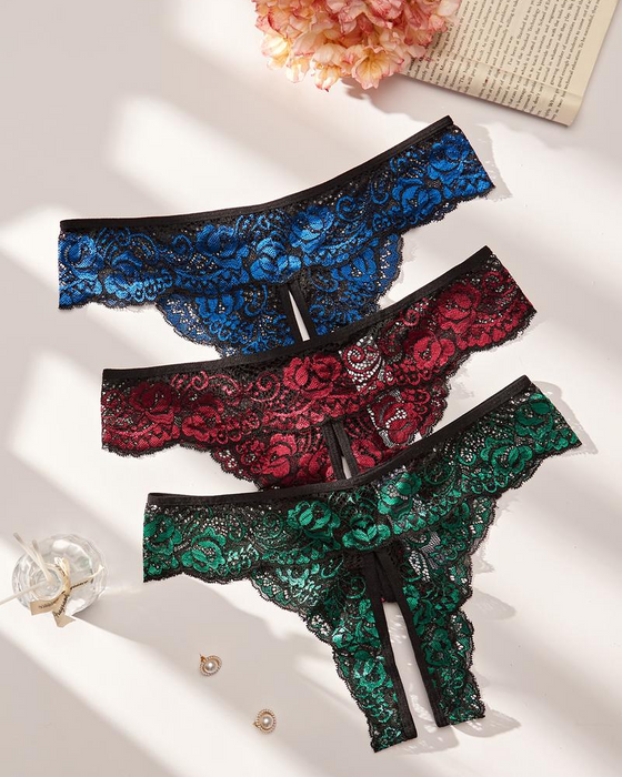 Damers Mjuk Bekväm Andningsbar Spets Trosa För Alla Årstider