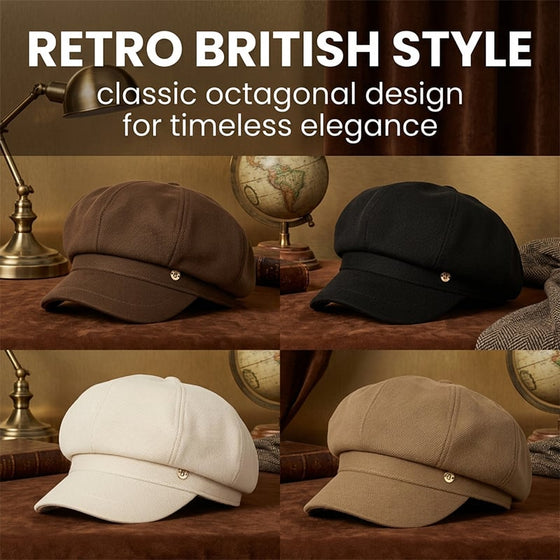 Brittisk Stil Newsboy-Keps