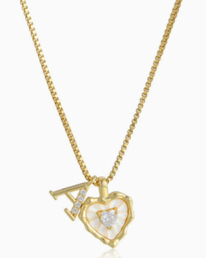 A–Z Mikropave Bokstavspendel Halsband