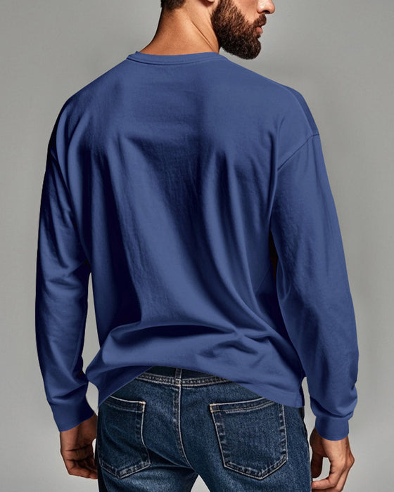Topp Andningsbar Pullover Långärmad Herr