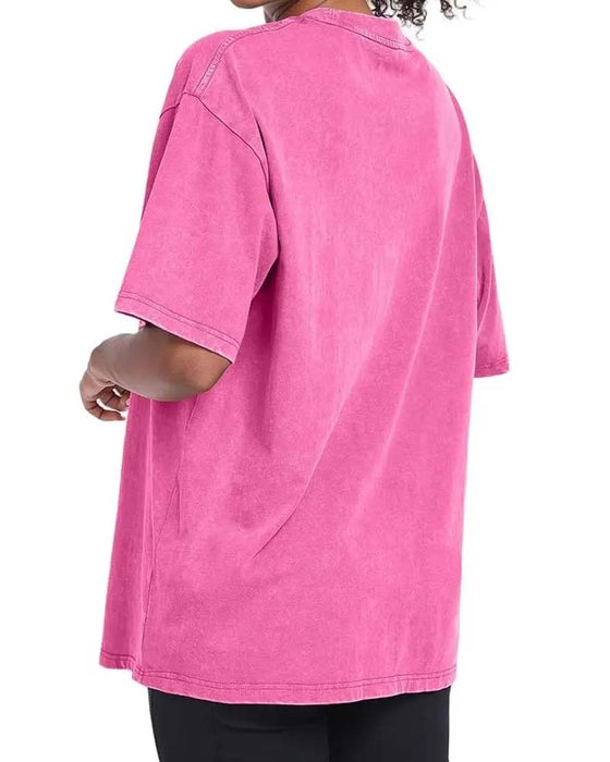 T-Shirt Tusensköna Tryck Avslappnad Sliten