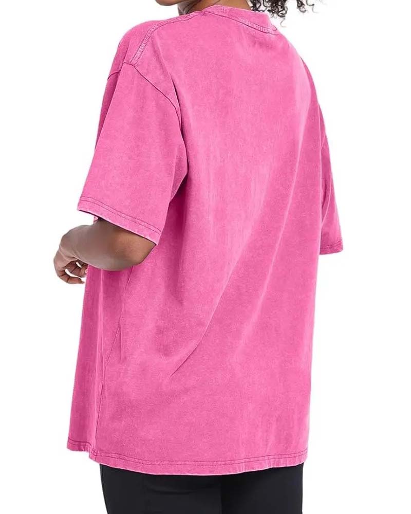 T-Shirt Tusensköna Tryck Avslappnad Sliten