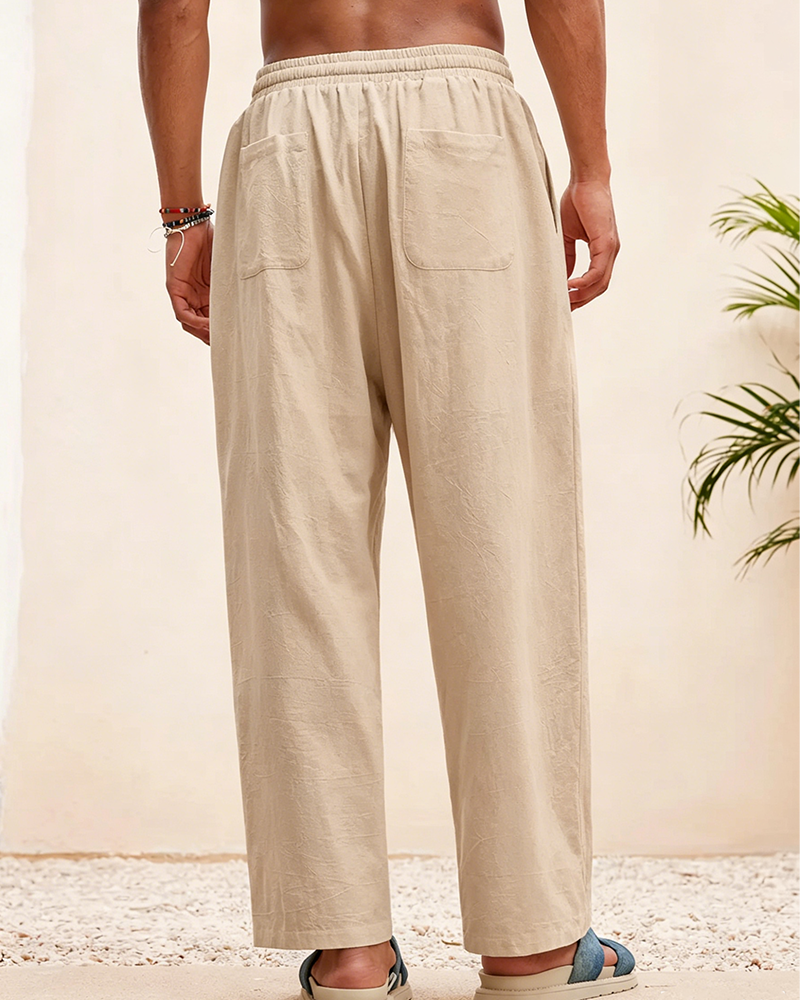 Byxor Herr Casual Rak Ben