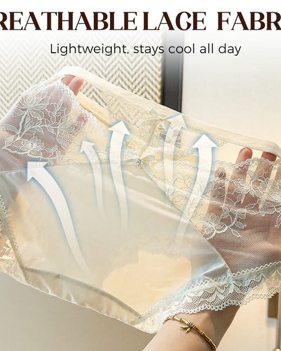 Mjuk Spetsmidjebyxa För Kvinnor