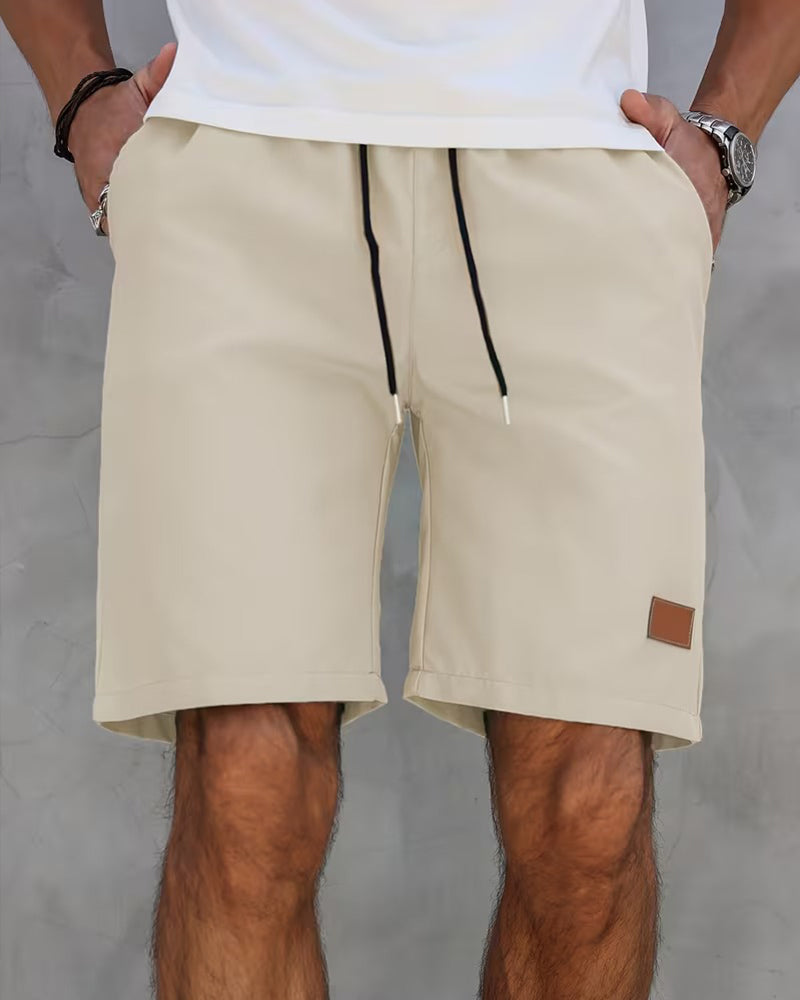 Shorts Läder Etikett Casual