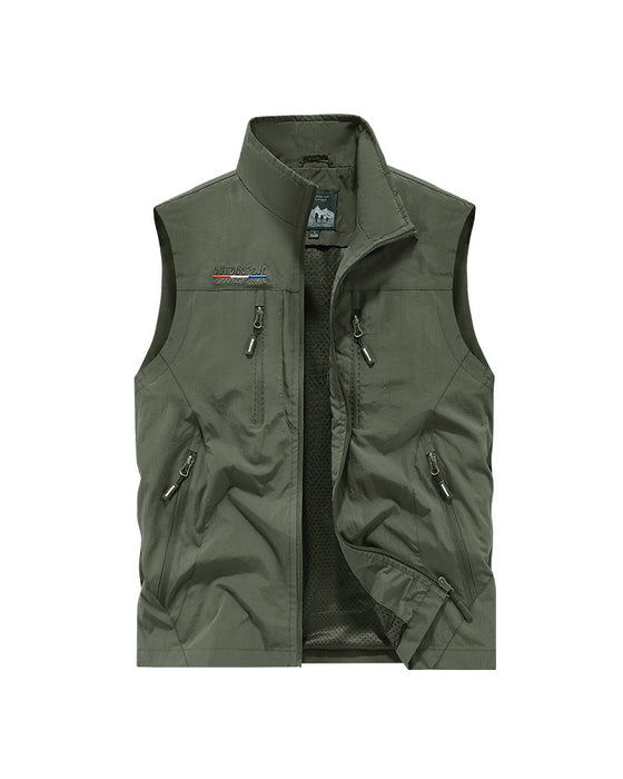 Begränsad Erbjudandetid – 50 % Rabatt🔥🧥 Herrers Oversizedärmlös Västjacka Med Fickor