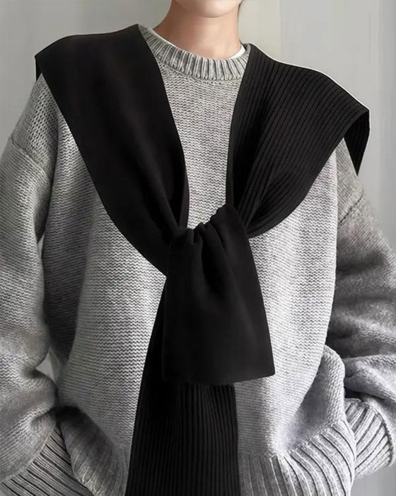 Sjal Halsduk Casual Mångsidig Enfärgad För Kvinnor