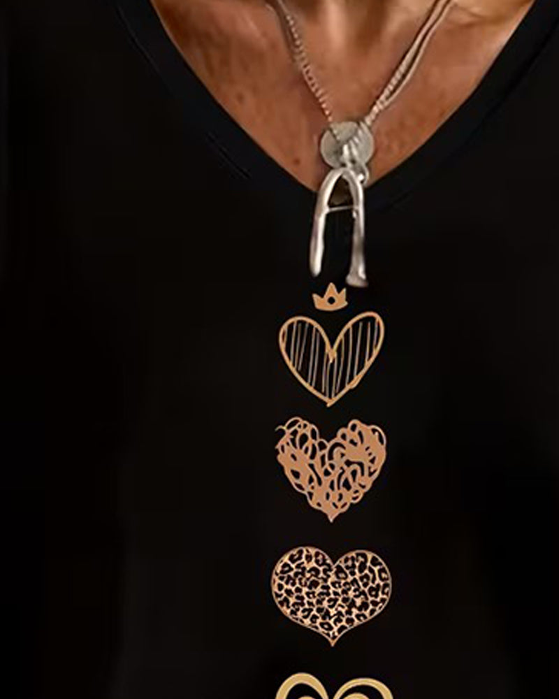 V-Ringning Hjärtformad Topp