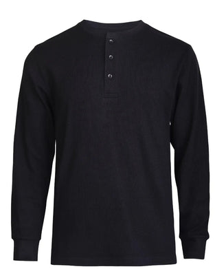 Skjorta Rundhals Henley Lång Ärm