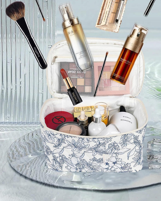 Set med kosmetikväska i tre delar