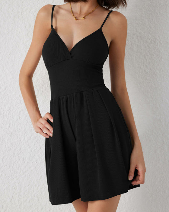 Enfärgad Avslappnad Jumpsuit