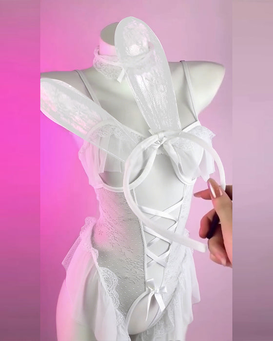 Sensuellt Underklädesset Med Lätt Åtkomst