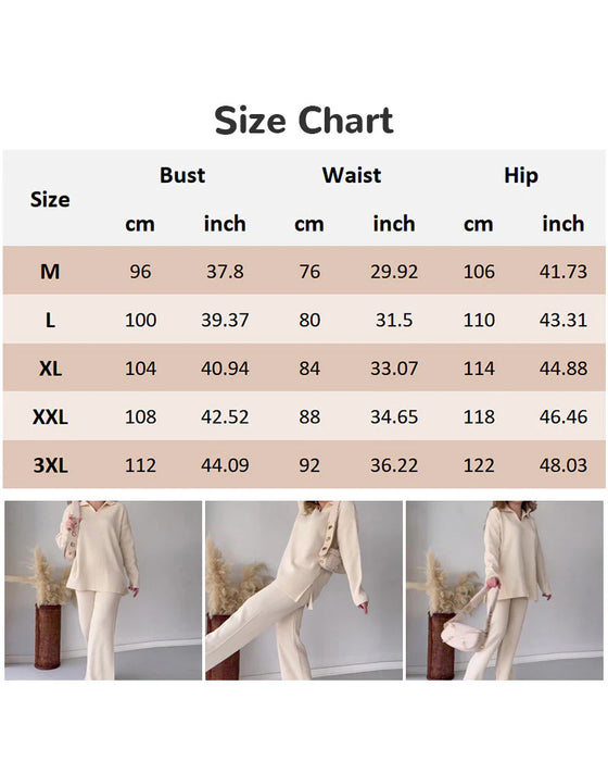 Tvådeltset Med Enfärgad Och Stickat Egenskaper