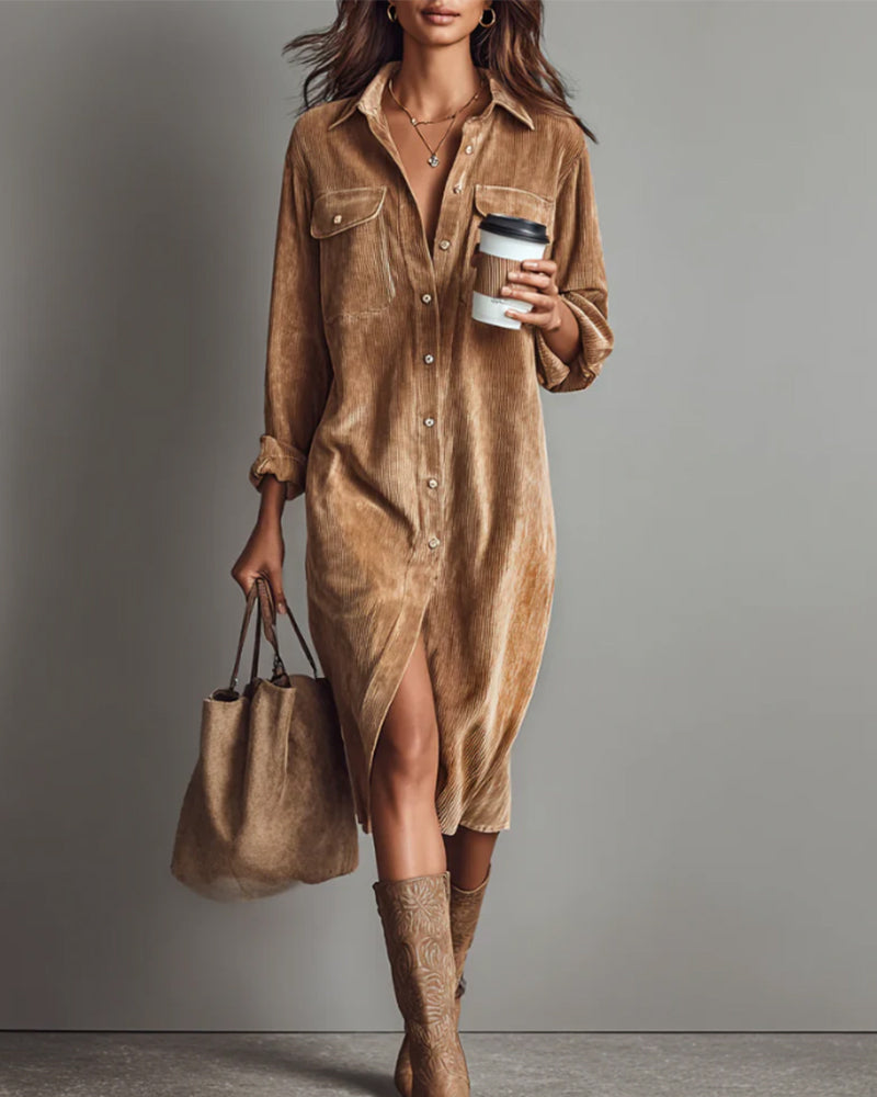 Modernt Och Elegant Klänning Med Slag