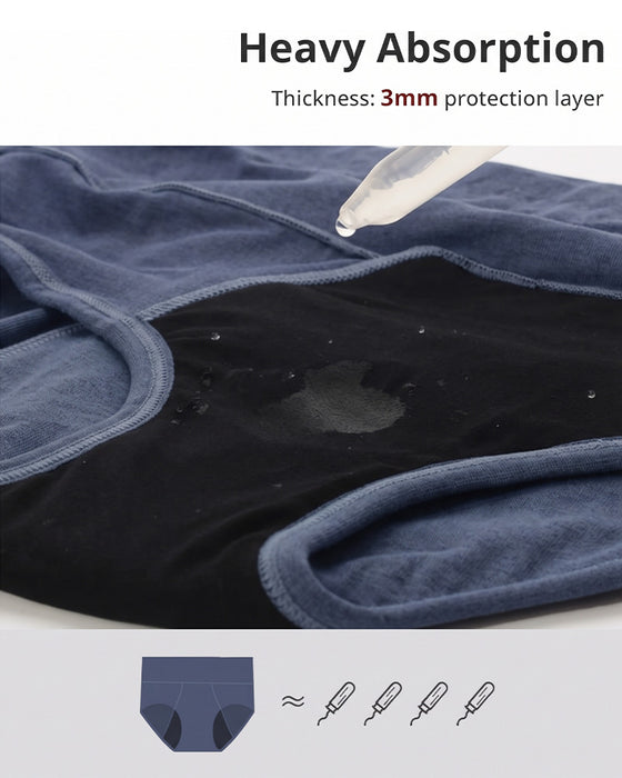Trosor Hög Midja Riklig Mens Skyddad Mot Läckage