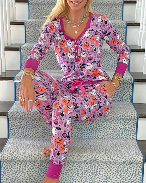 Set Halloween Tema Pyjamas