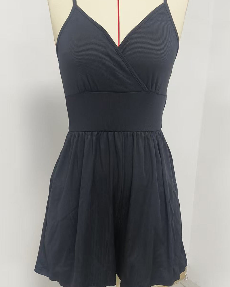 Enfärgad Avslappnad Jumpsuit