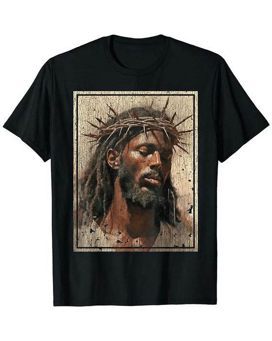 T-Shirt Herr Vintage Svart Tryck