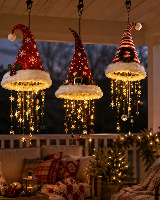 🎅 Upplyst Tomteluva Hängande Kronljus🎄