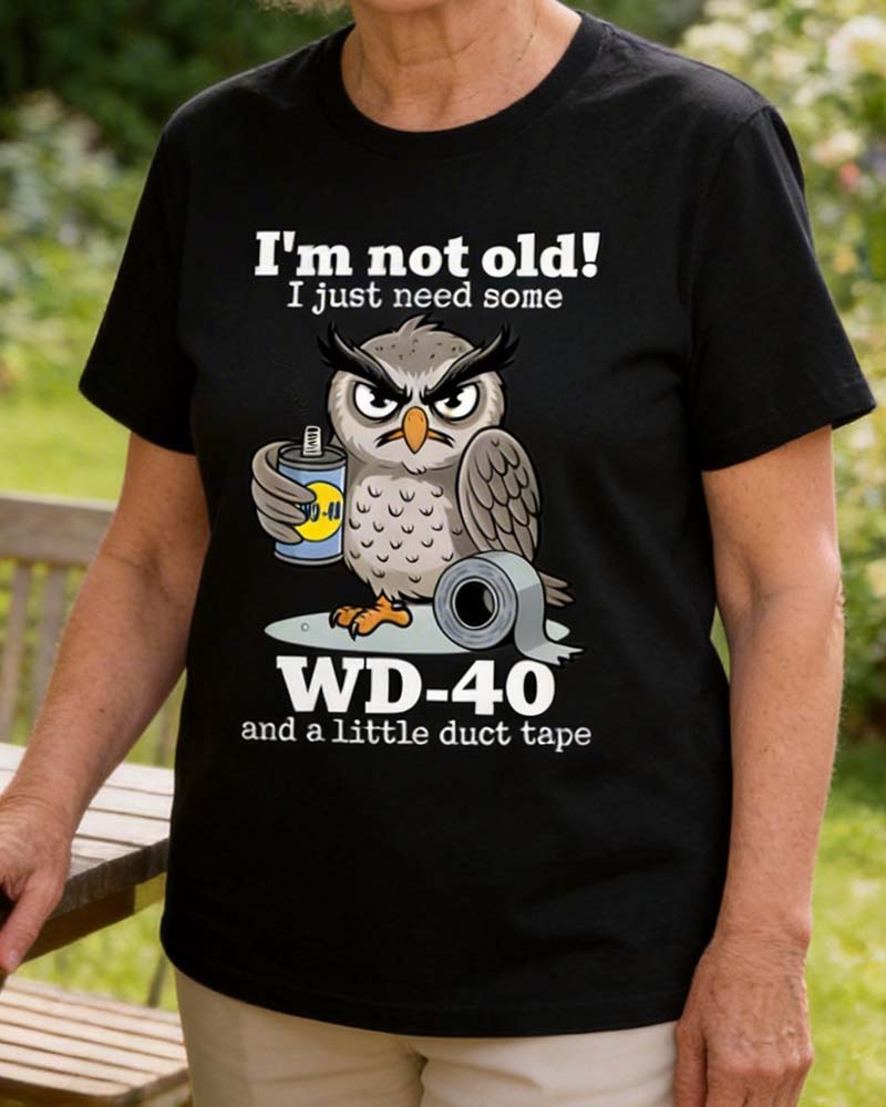 T-Shirt Uggla Rolig Enfärgad Avslappnad