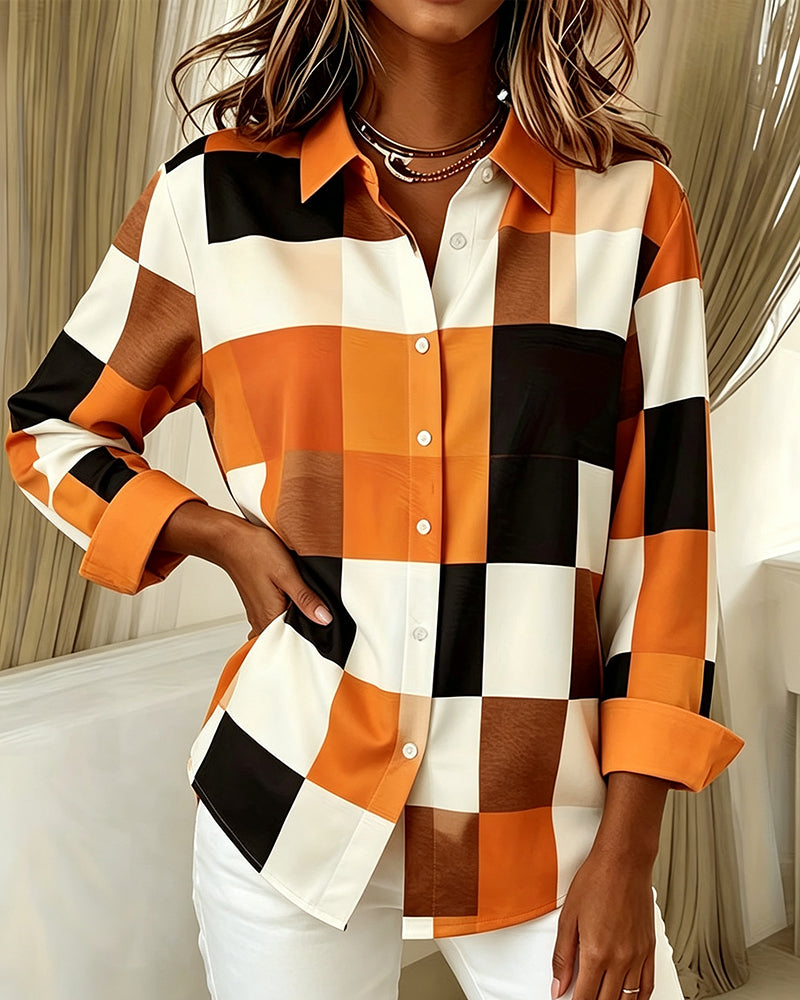 Skjorta Block Ruta Slag