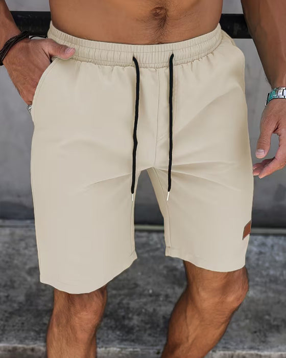 Shorts Läder Etikett Casual