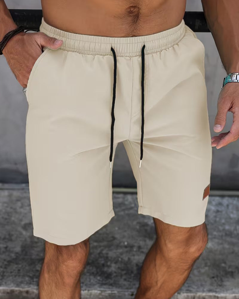 Shorts Läder Etikett Casual