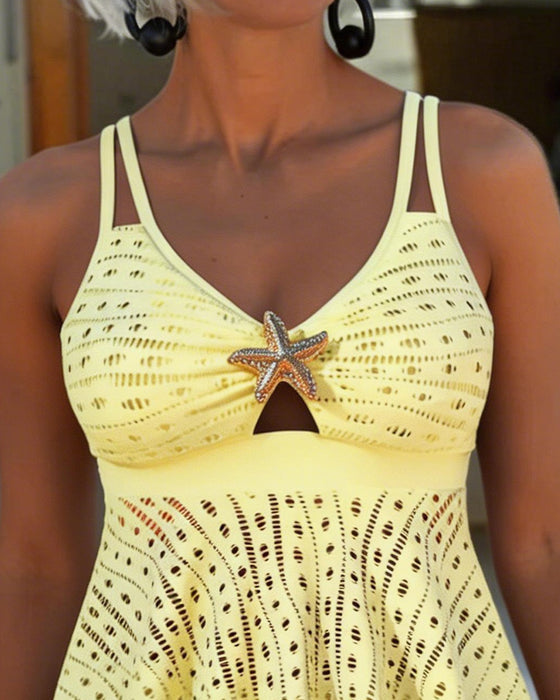 Tankini Urholkad Sjöstjärna Prydd