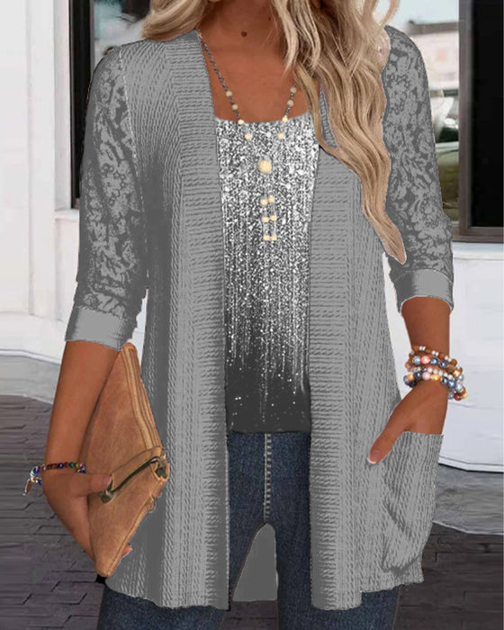 Modeöverdel I Fejktvådelad Stil