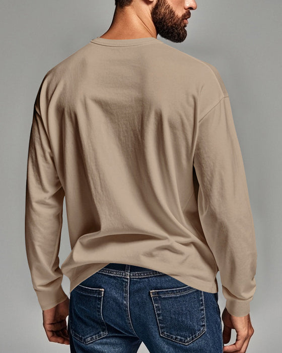Topp Andningsbar Pullover Långärmad Herr