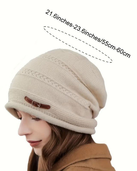 Enfärgad Slouchy Mössa
