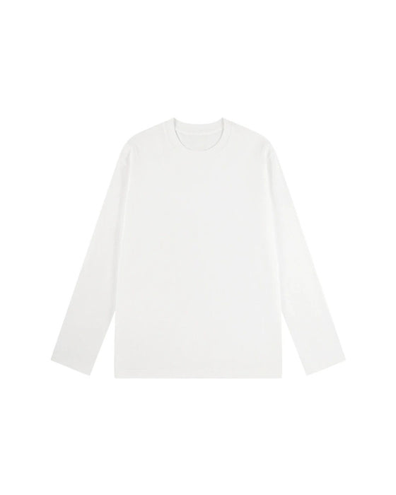 T-Shirt Herr Rund Halsning Långärmad Slits