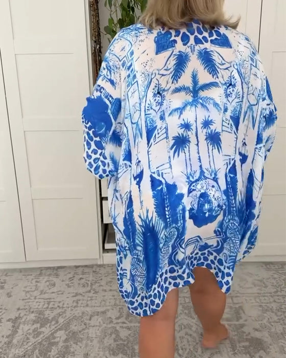 Baddräkt Solskydd Tredelad Tryckt