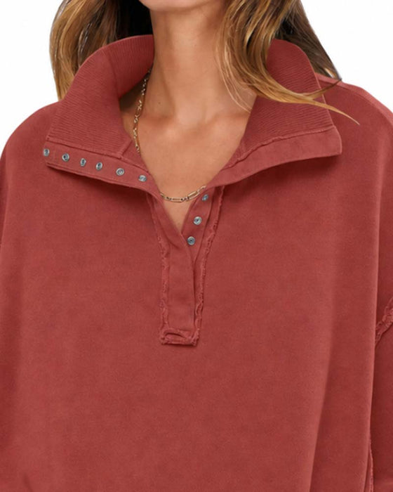 Sweatshirt Enfärgad Långärmad