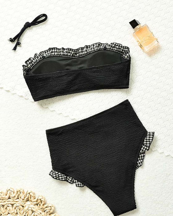 Bikini Ruta Ruffle Axelbandslös