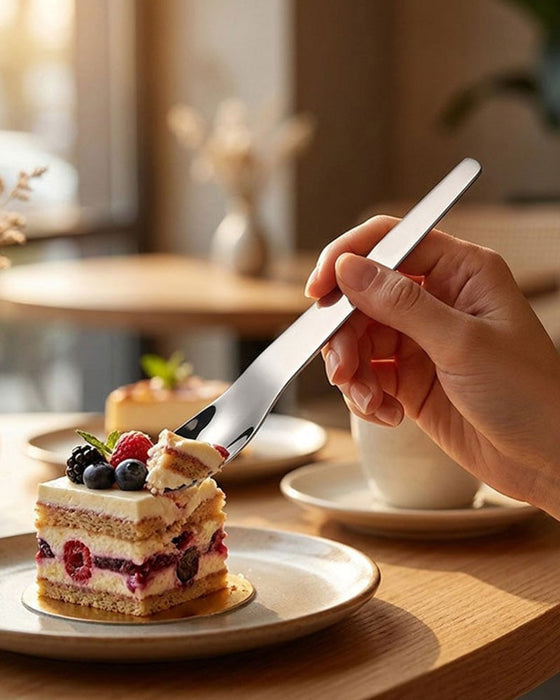 Långskaftad Dessertsked