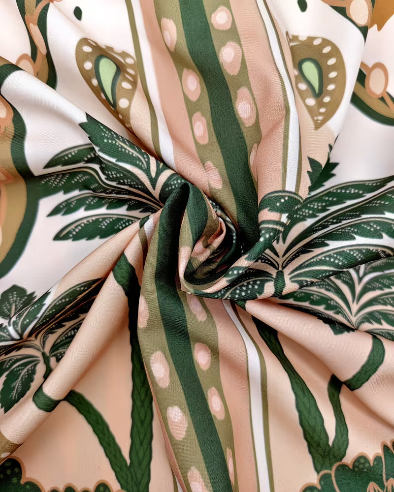 Klänning Tropiskt Blommigt Print Loose Fit A-Linje Klänning