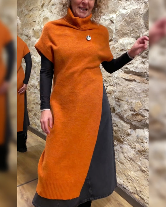 Kortärmad Polotröja Med Spjäll Och Hög Krage