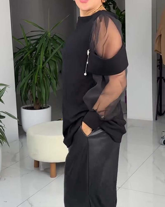 Topp Modig Nät Långärmad